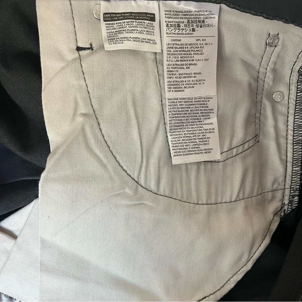LEVIS Men's sz 60 x 32 541 Dark Gray Zipper Fly Jeans Denim